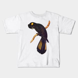 Yellow-tailed Black Cockatoo Kids T-Shirt